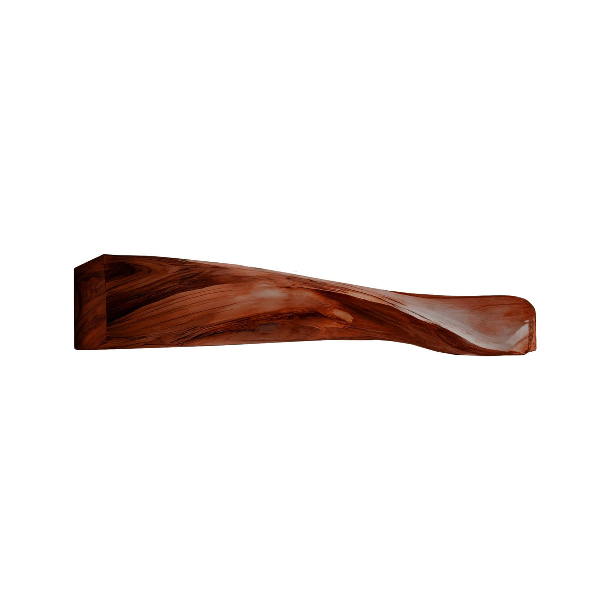 Lunor Waveform Solid Wood Fireplace Mantel Shelf